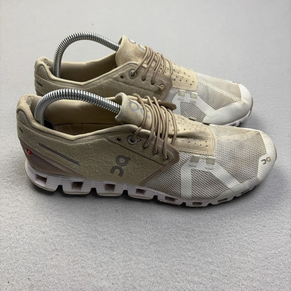 On Cloud Shoes Womens Size 9.5 Beige CloudTec Running Sneakers Mesh Athletic